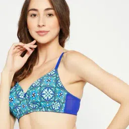 clovia Geometric Print T-Shirt Bra image 2