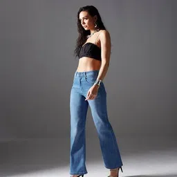 miss chase Women High-Rise Straight Jeans image 2