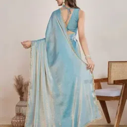 svaraa Women Embellished Chiffon Saree image 2