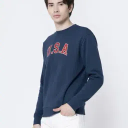 red tape Men Typographic Print Regular Fit Sweatshirt image 2