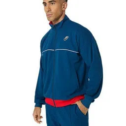 asics Men Regular Fit High-Neck Biker Jacket image 2