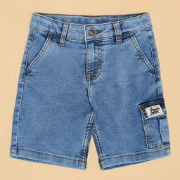 pantaloons junior Boy Regular Fit Flat-Front Shorts image 2