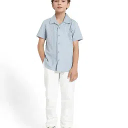rare ones Boys Spread Collar Relaxed Fit Shirt image 2