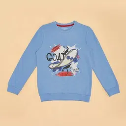 pantaloons junior Boys Graphic Print Regular Fit Cotton Sweatshirt image 2