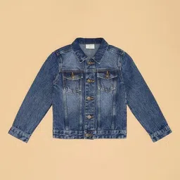 pantaloons junior Boys Spread Collar Jacket image 2