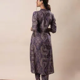hivora Women Paisley Print A-Line Kurta & Pants Set image 2