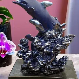 nayra handicrafts Decorative Dolphin Showpiece image 2