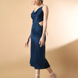 pretty loving thing Women A-Line Dress with Back Tie-Up image 2