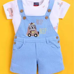 jb club Striped Dungaree with T-Shirt image 2