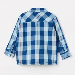 juniors by lifestyle Boys Checked Jacket with Full Sleeves image 2