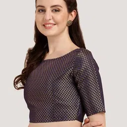 oomph! Women Self-design Back Open Blouse image 2