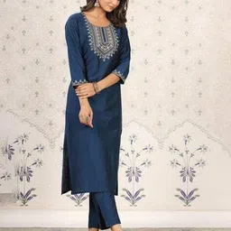 nyrika Women Embellished & Embroidery Straight Kurti image 2