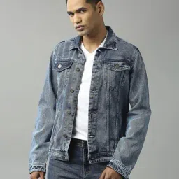 high star Denim Jacket with Flap Pockets image 2