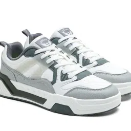 asian Men Round Toe Lace-Up Sneakers image 2