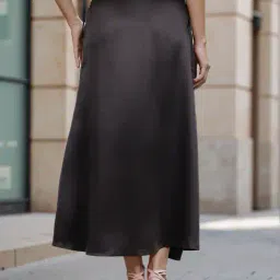 Shein Party Side Tie-Up Maxi Wrap Skirt image 2