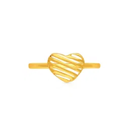 malabar gold & diamonds Yellow Gold Heart Ring image 2