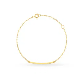dishis Women Yellow Gold Diamond-Studded Bracelet image 2