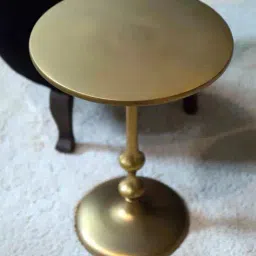 indie eye home Spindle Side Table Matt Brass Finish image 2