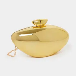 styli Women Golden Structured Handheld Bag image 2