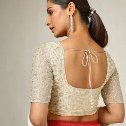 soch Women Embroidery Back Open Blouse image 2