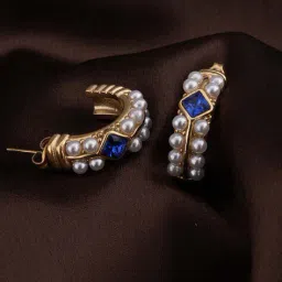 palmonas Women Gold-Plated Drop Earrings image 2