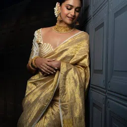 svaraa Women Zari Woven Silk Saree image 2