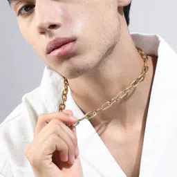 french accent Men Link Chain with Lobster Claw image 2