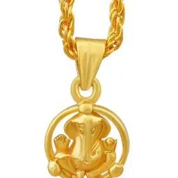 morir Men Gold-Plated Pendant with Chain image 2
