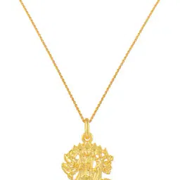 dzinetrendz Men Gold-Plated Chain with Pendant image 2