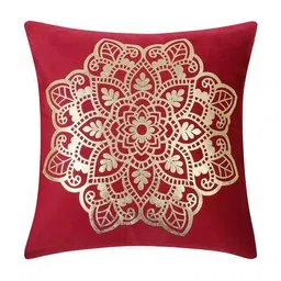 hosta homes Square Shape Velvet Cushion Covers Pack of 2  image 2