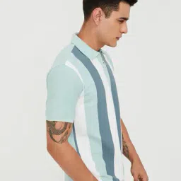 max Men Striped Polo T-Shirt image 2