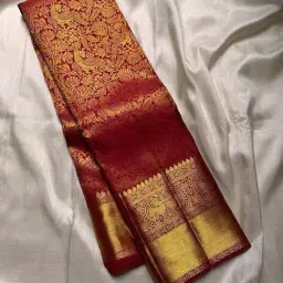 bhulahi international Women Woven Saree with Contrast Border image 2