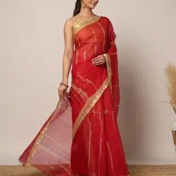 indie picks Hand Tie and Dye Kota Silk Saree image 2