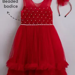 hopscotch Girls Embellished Fit and Flare Dress image 2