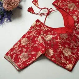 nyrika Women Floral Woven Back-Open Blouse  image 2