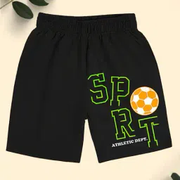 aoosh Boys Pack of 2 Regular Fit Graphic Print Shorts image 2