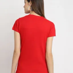 fabflee x ag Women Typographic Print Regular Fit T-Shirt image 2