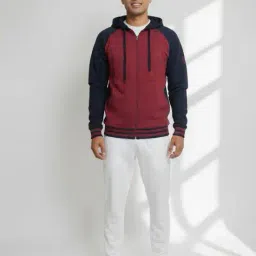 dollar Men Colourblock Hoodie with Drawstring image 2