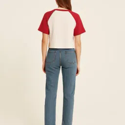 minute mirth x ag Women Typographic Print Regular Fit Round-Neck T-Shirt image 2