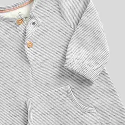 mothercare Infants Ribbed Cotton Romper & Hat Set image 2
