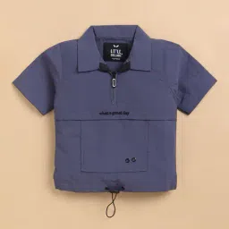 little collars Boys Suit Set with Flap Pockets image 2