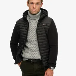 superdry Men Storm Hybrid Regular Fit Hooded Puffer Jacket image 3