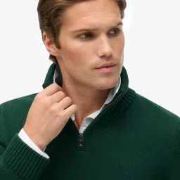 superdry Cotton Half-Zip Knit Sweater image 3
