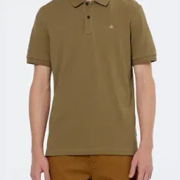 scotch & soda Men Seasonal Core Patterned Regular Fit Cotton Polo T-Shirt image 1