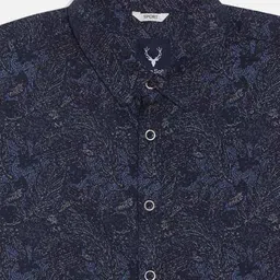 allen solly Men Micro Print Slim Fit Shirt image 3