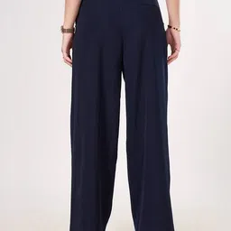 annabelle by pantaloons Women Wide Leg Flat-Front Trousers image 3