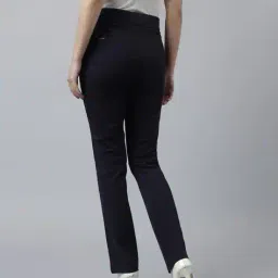 xpose Women Slim Fit Flat-Front Trousers image 3
