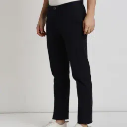 peter england casuals Men Slim Fit Flat-Front Chinos image 3