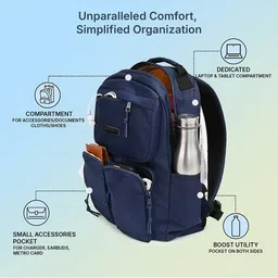 red tape Men Logo Print Laptop Backpack image 3