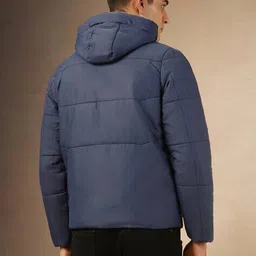 dennislingo premium attire Men Regular Fit Puffer Hooded Jacket image 3